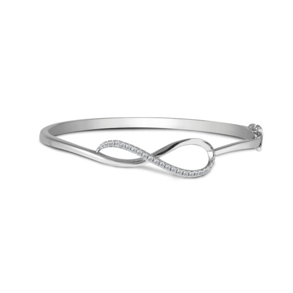 Espoir Bangle In 9K White Gold