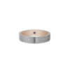 Romantic Blue Wedding Band in Dual-Tone