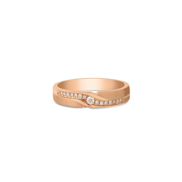 Promesse Wedding Bands in 18K Rose Gold
