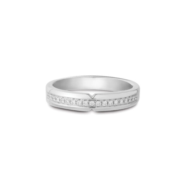 Promesse Wedding Bands in 18K White Gold