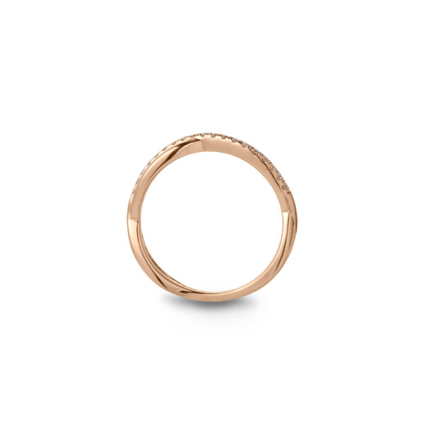 Promesse Wedding Bands in 18K Rose Gold