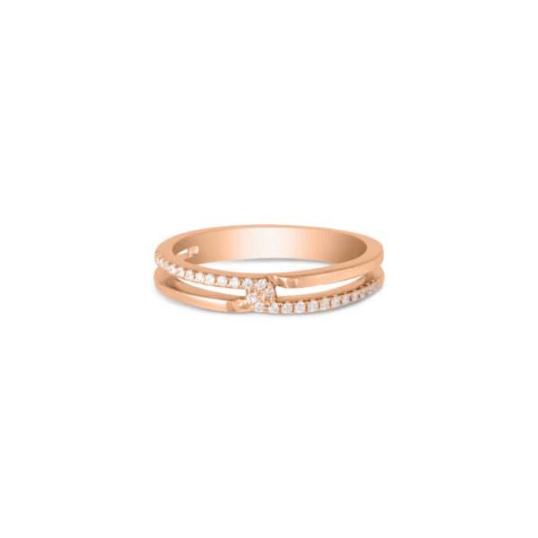 Promesse Wedding Bands in 18K Rose Gold