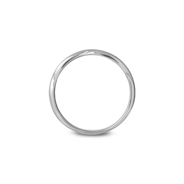 Romantic Blue Wedding Bands in Platinum