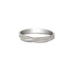 Romantic Blue Wedding Bands in Platinum