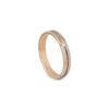 Romantic Blue Wedding Bands in Dual-Tone