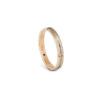 Romantic Blue Wedding Bands in Dual-Tone