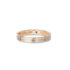 Romantic Blue Wedding Bands in Dual-Tone