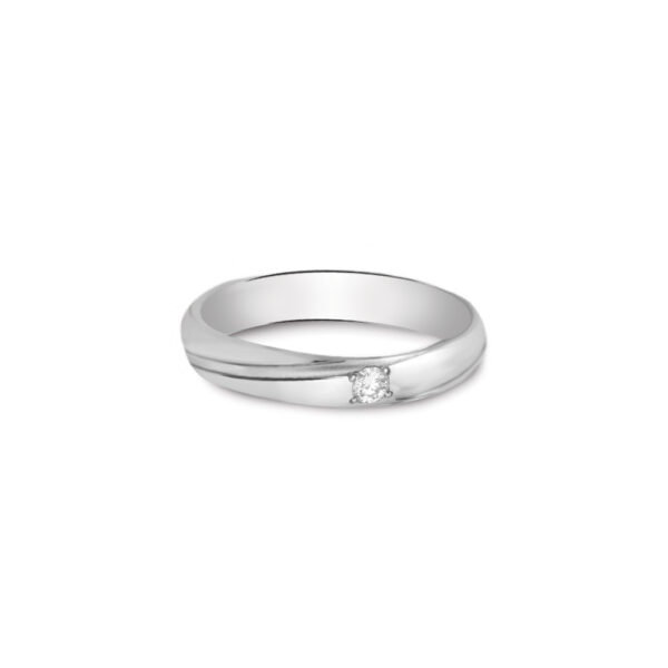Zen Wedding Bands in Platinum