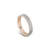 Romantic Blue Wedding Band in Dual-Tone