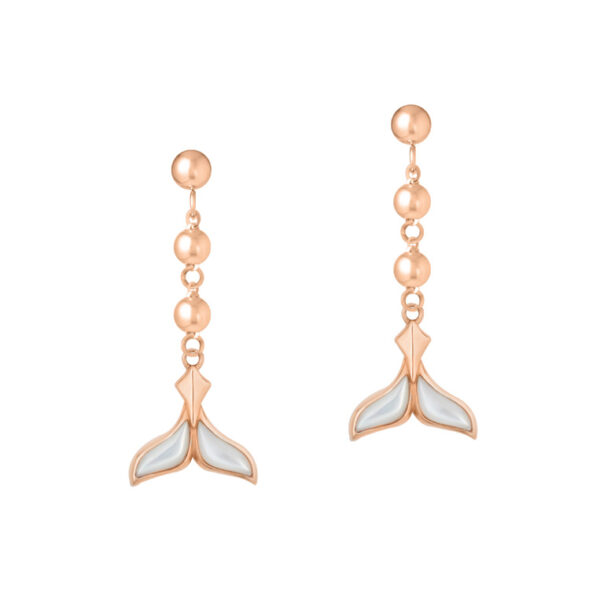 EternalTide Mermaid Earring In 18K Rose Gold