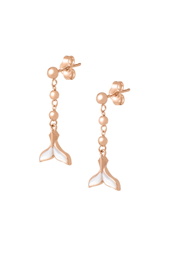 EternalTide Mermaid Earring In 18K Rose Gold