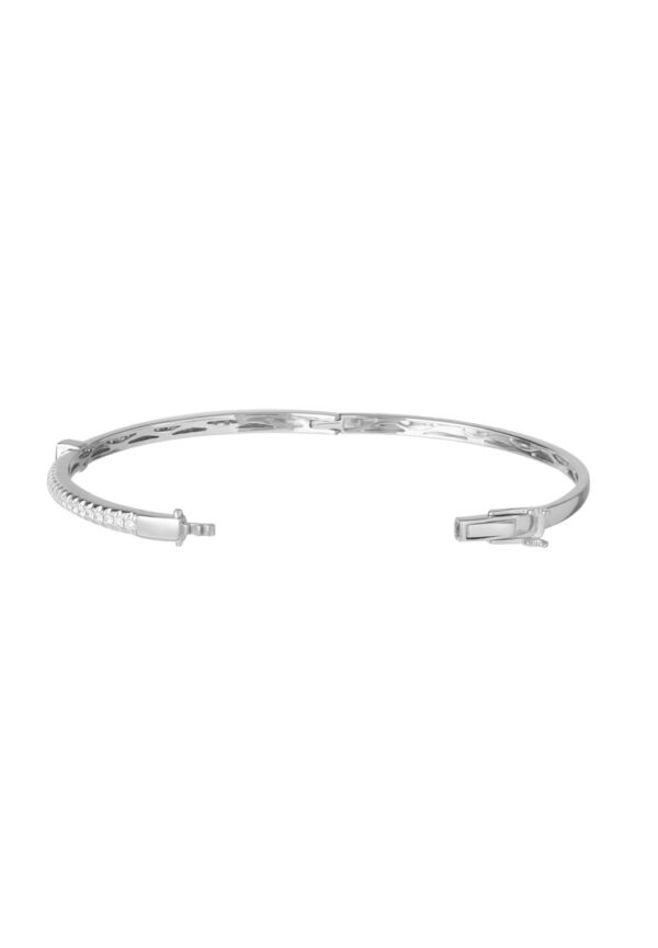 Timeless Symphony Diamond Bangle In 18K White Gold