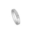 Promesse Couple Rings In 18K White Gold