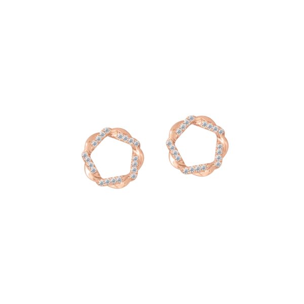 Gilded Glamour Earrings In 18K Rose Gold