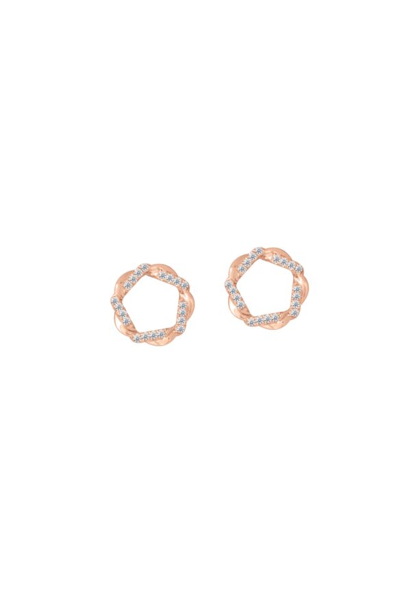 Gilded Glamour Earrings In 18K Rose Gold