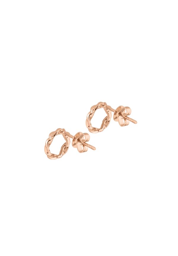 Gilded Glamour Earrings In 18K Rose Gold