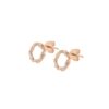 Gilded Glamour Earrings In 18K Rose Gold