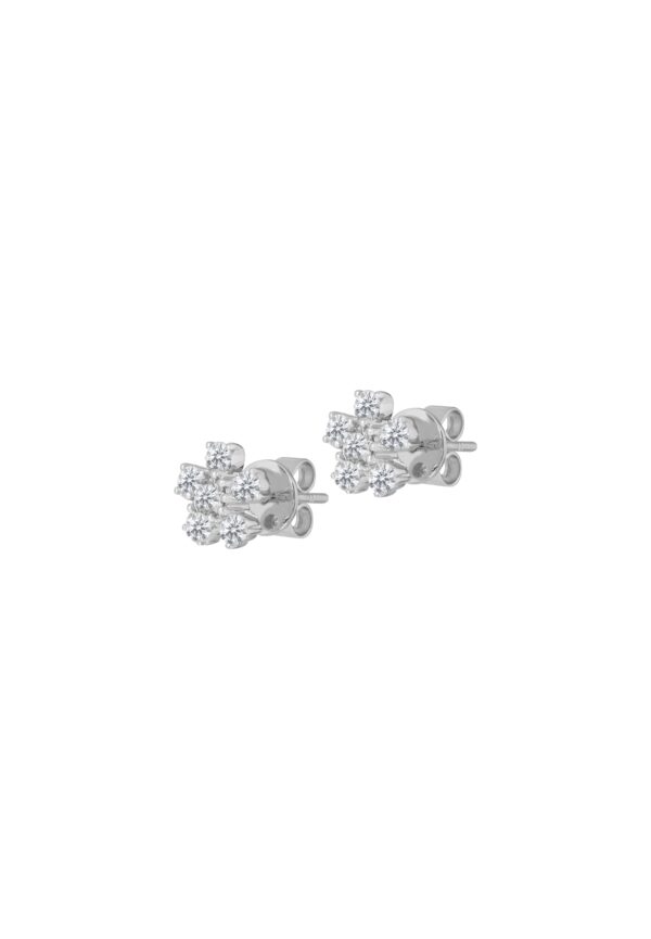 Z17 Le Lumiere FIORE Earrings In 18K White Gold