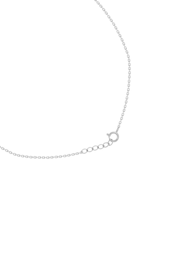 Chic Radiance Necklace In 18K White Gold