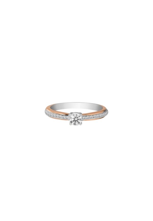 Z20 Le Lumiere Diamond Ring In 18K Dual Tone