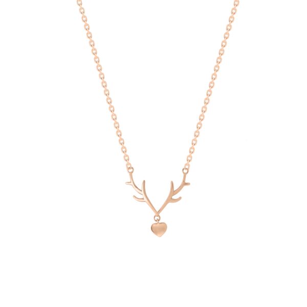 Gilded Glamour Necklace In 18K Rose Gold