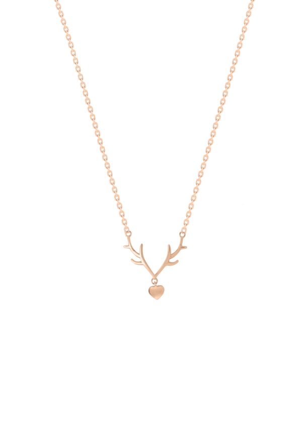 Gilded Glamour Necklace In 18K Rose Gold