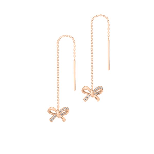 Rosa Eleganza Earrings in 18K Rose Gold