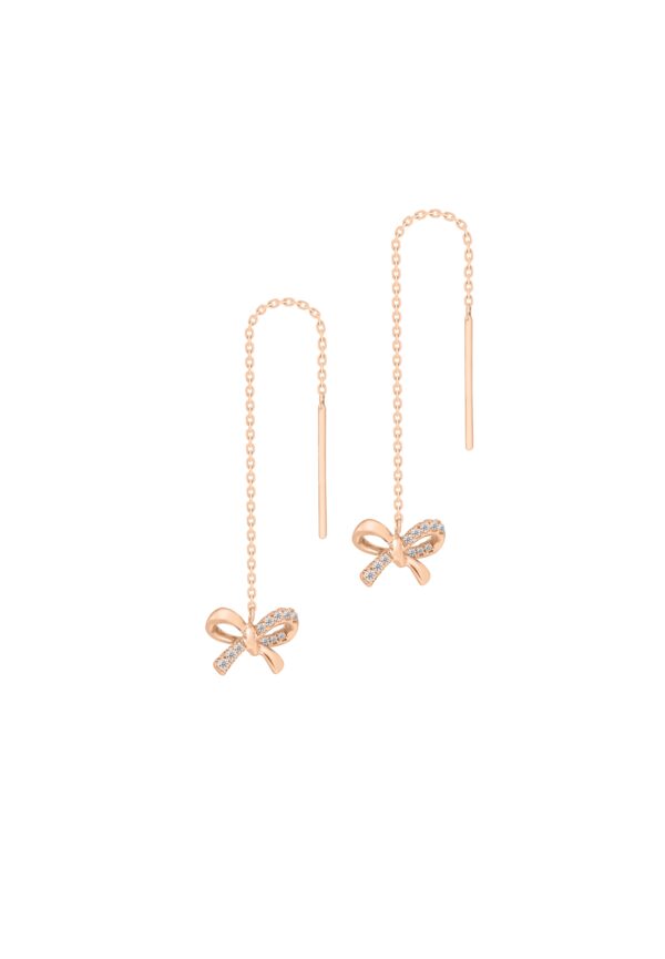 Rosa Eleganza Earrings in 18K Rose Gold