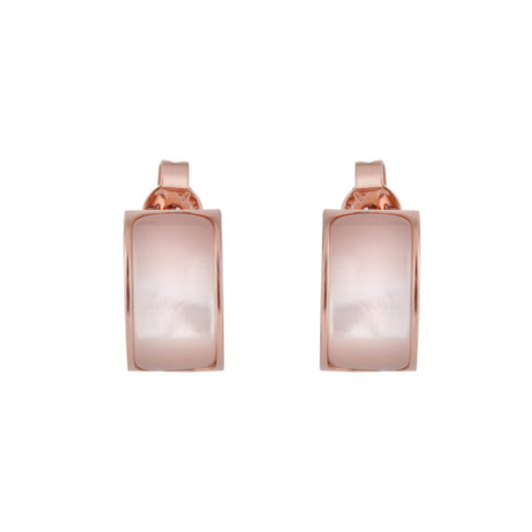 MOP Charming Earrings in 18K Rose Gold