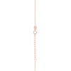 MOP Key Necklace in 18K Rose Gold