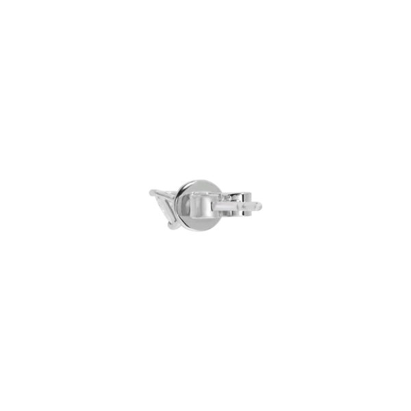 One Piece Stud Earring in 18K White Gold