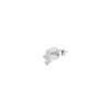 One Piece Stud Earring in 18K White Gold