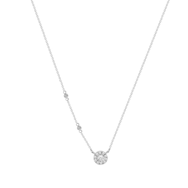Le Lumiere Necklace in 18K White Gold