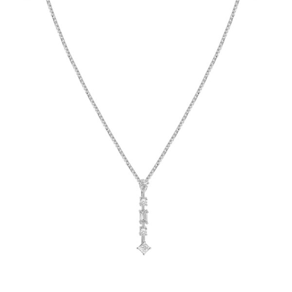 Diamond Pendant in 18K White Gold