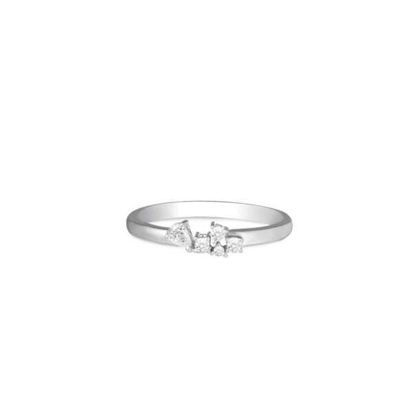 Diamond Ring in 18K White Gold