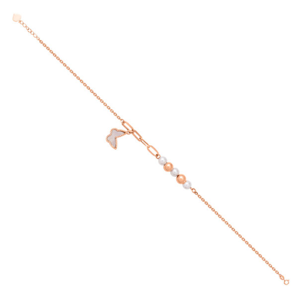 Pearl with MOP Bracelet in 18K Rose Gold