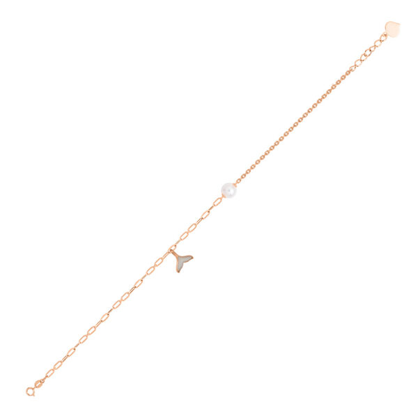Mermaid Tails Pearl Bracelet in 18K Rose Gold