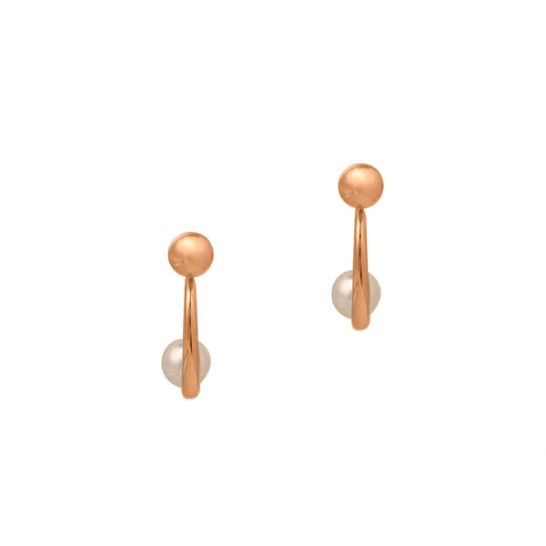 The Ethereal Pearl Earrings 18K Rose Gold