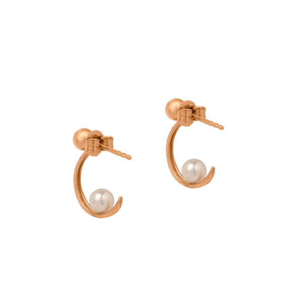 The Ethereal Pearl Earrings 18K Rose Gold