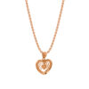 Heart Pendant in 18K Rose Gold