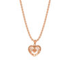 Heart Pendant in 18K Rose Gold
