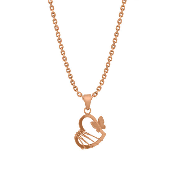 Heart Pendant in 18K Rose Gold