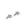 Mermaid Tails Earrings in 18K White Gold