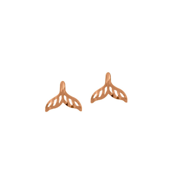 Mermaid Tails Earrings in 18K Rose Gold