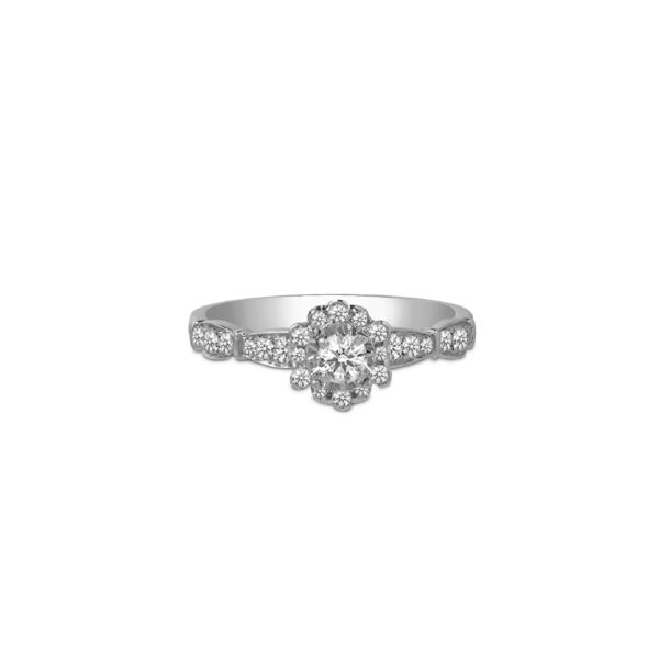 Le Lumiere PRINCESS Ring in 18K White Gold