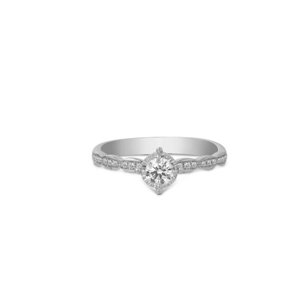 Le Lumiere PRINCESS Ring in 18K White Gold