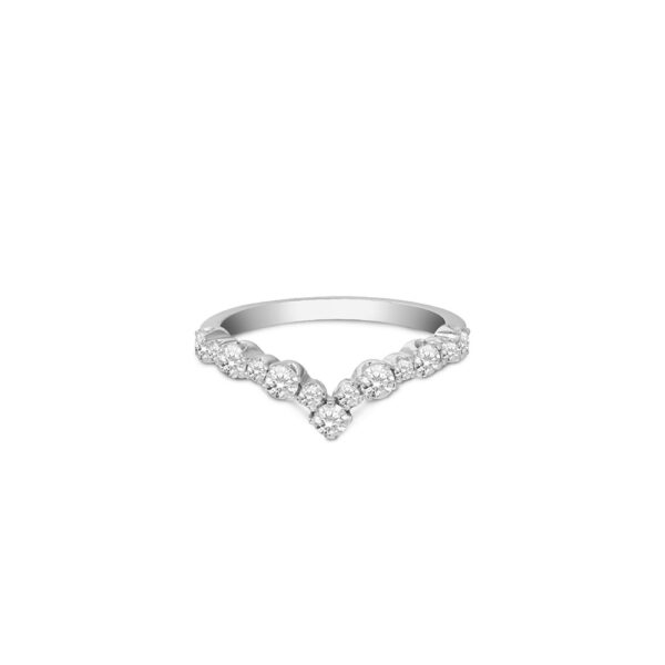 Diamond Ring in 18K White Gold