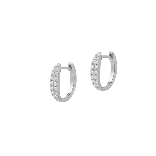 Diamond Earrings in 18K White Gold