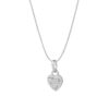 Heart Pendant In 18K White Gold