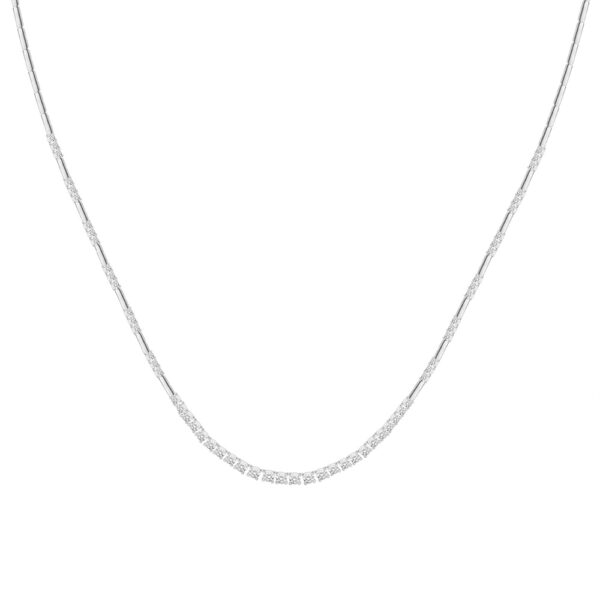 Diamond Necklace in 18K White Gold